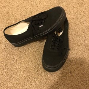 All black vans